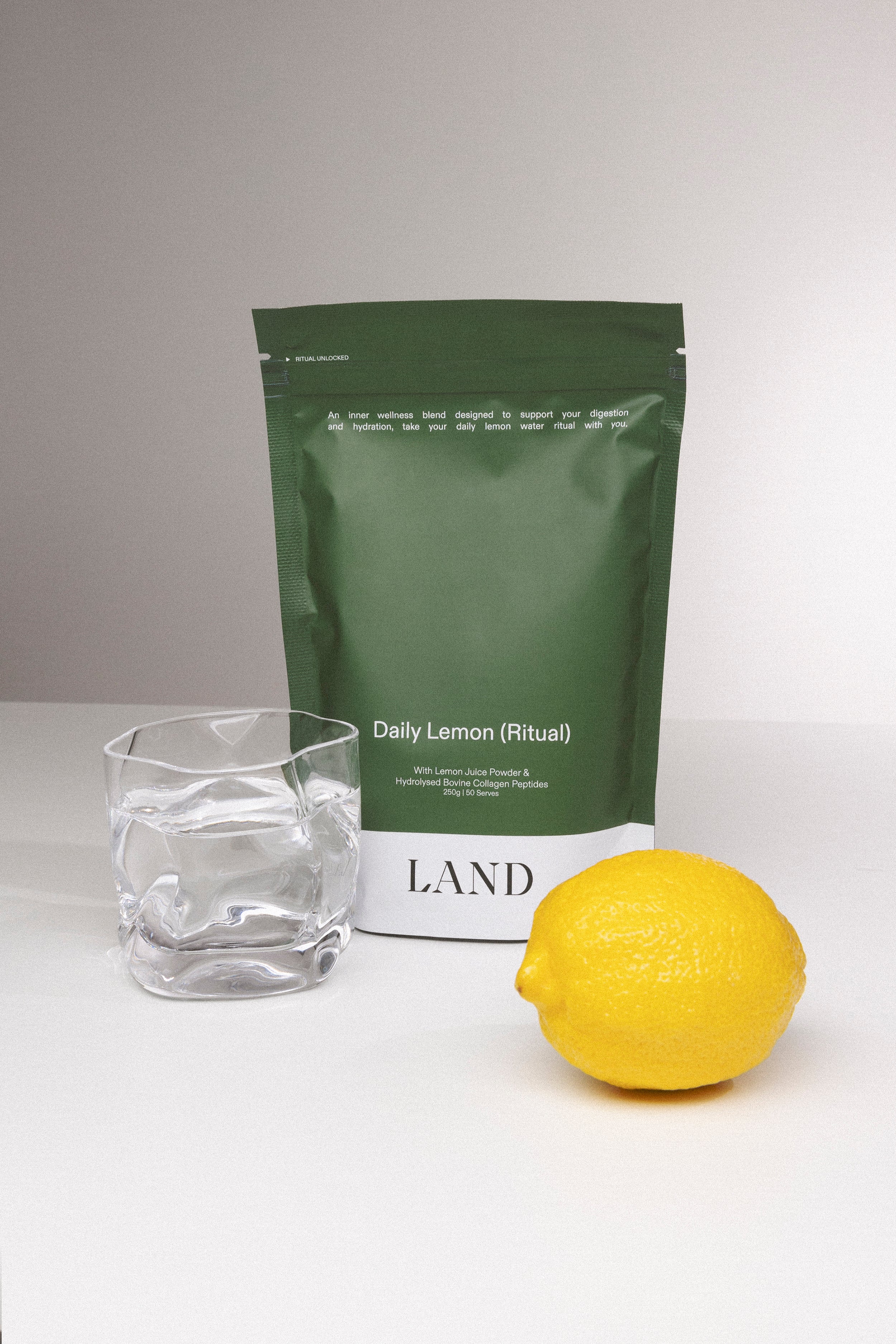 Lemon Ritual Daily Lemon (Ritual) - 250g Refill Pouch – LAND Essentials
